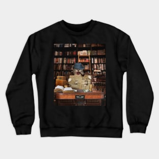 Cat Bookstore Crewneck Sweatshirt